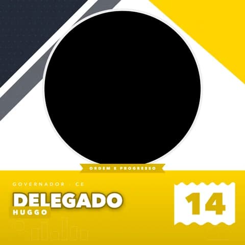 Delegado Huggo Moldura Metade 3