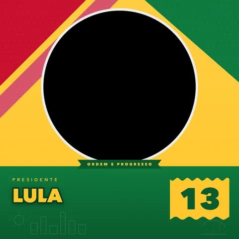 Luiz Inácio Lula da Silva Moldura Metade 3