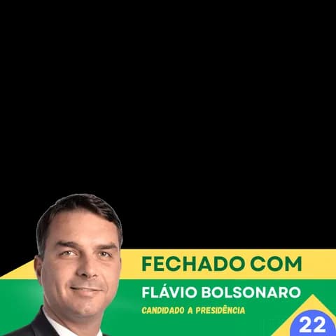 Flávio Bolsonaro com rosto 009