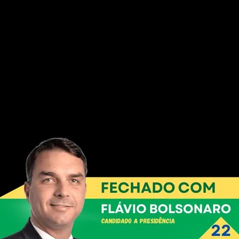 Flávio Bolsonaro com rosto 008